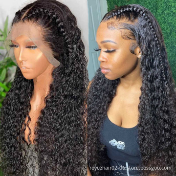 Virgin Cuticle Aligned Hair Full Lace Wig,Hd Transparent Lace Front Wigs,Brazilian Human Hair Lace Frontal Wigs For Black Women